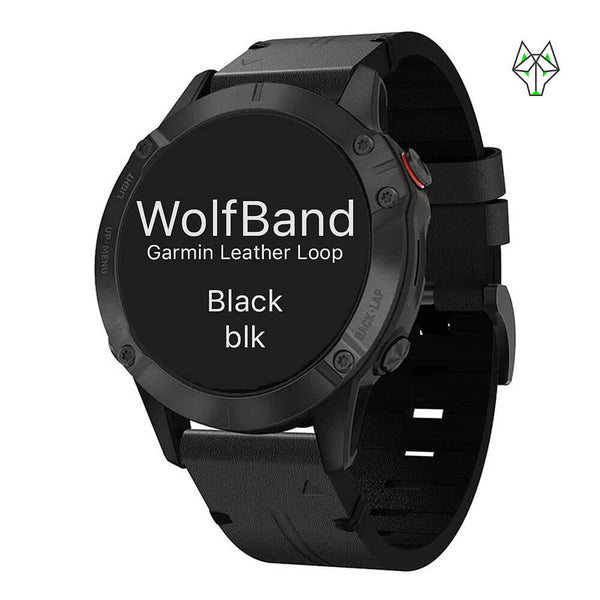 WolfBand Garmin in pelle 22 mm