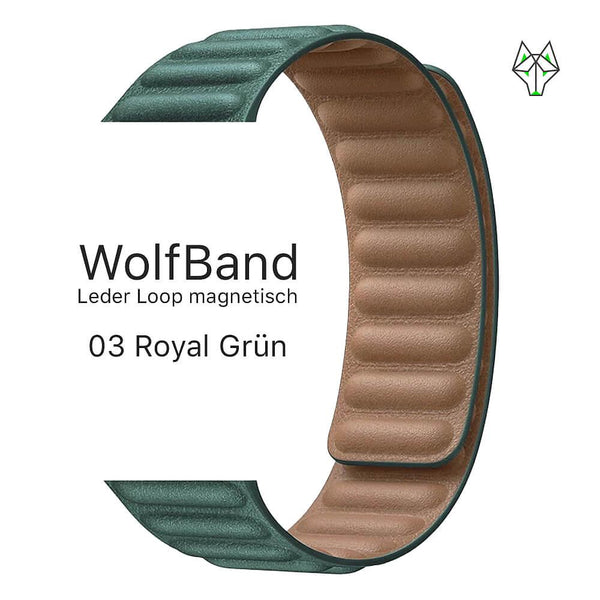 WolfBand Leder Loop magnetisch - WolfProtect.de