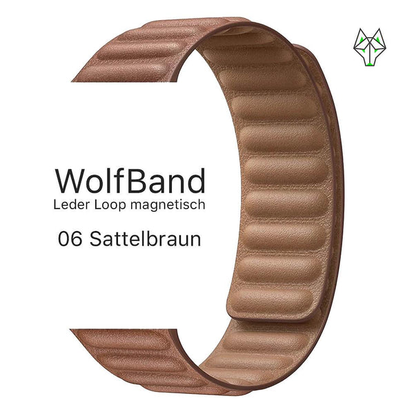 WolfBand Leder Loop magnetisch - WolfProtect.de