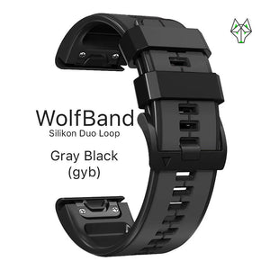 Wolfband Garmin Silicone Duo Sportlus 22 mm