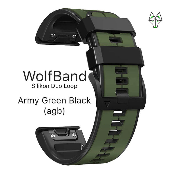WolfBand Garmin Silicona Duo Sport Loop 22 mm