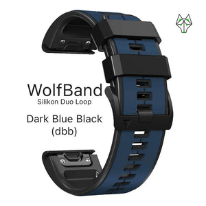 Wolfband Garmin Silicone Duo Sportlus 22 mm