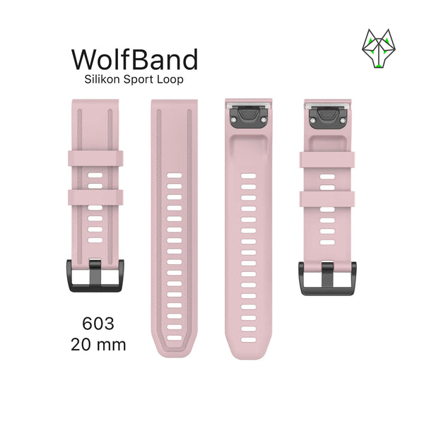 WolfBand Garmin silikonska športna zanka 20 mm