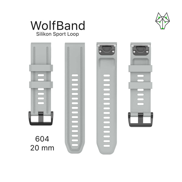 WolfBand Garmin Lazo deportivo de silicona 20 mm