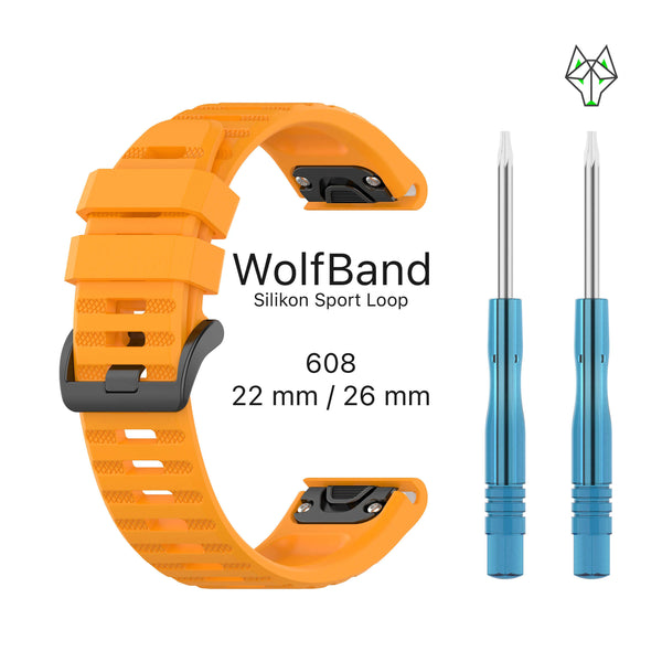 WolfBand Garmin Silikon Sport Loop 22 mm