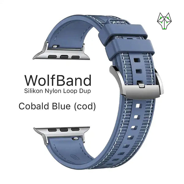 WolfBand Nylon Siliconen Loop Duo