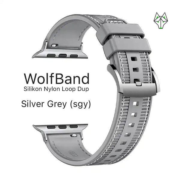 WolfBand Nylon Siliconen Loop Duo