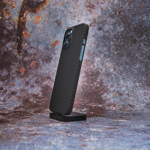 Aramid Case Mattschwarz für Apple iPhone 12 Serie Schutzhülle - WolfProtect.de