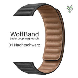 WolfBand Leder Loop magnetisch - WolfProtect.de