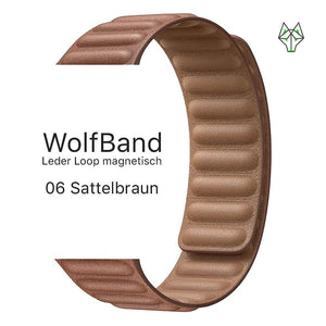 WolfBand Leder Loop magnetisch - WolfProtect.de