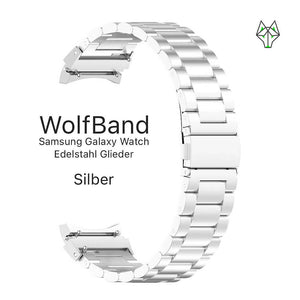WolfBand Edelstahl Glieder Loop - WolfProtect.de